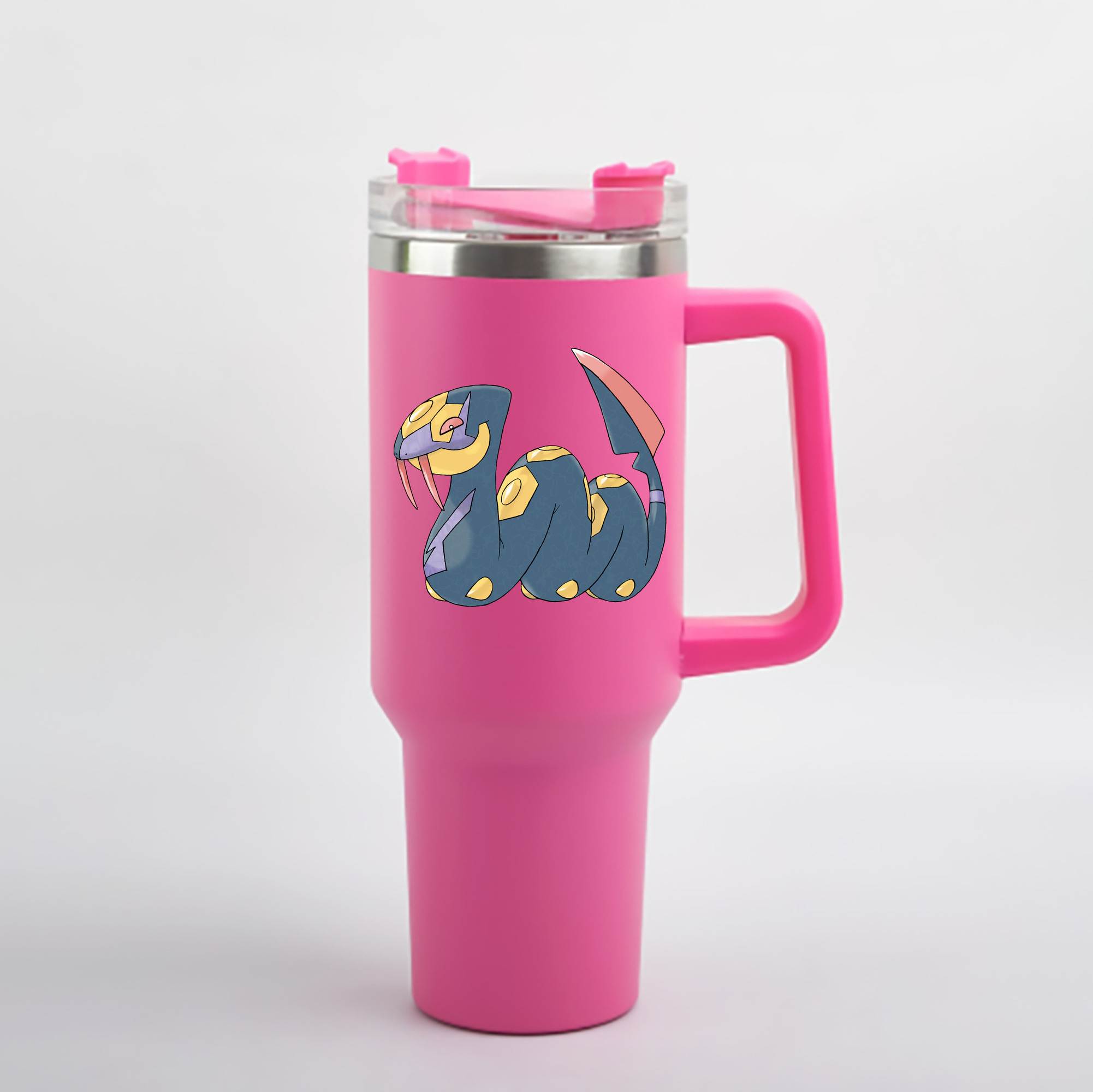 （画像用） ポケットモンスター Pokémon 1200mL車用タンブラー - クリスタルステッカー（プラスチックストロー付き）
